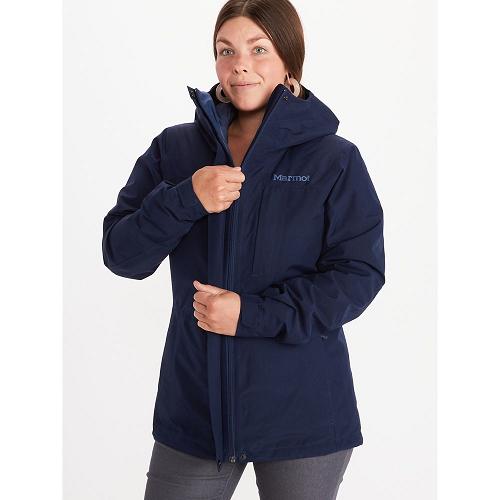 Marmot Minimalist Component Jackets - Womens 3 in 1 Jacket Dark Blue CA2175046 Canada